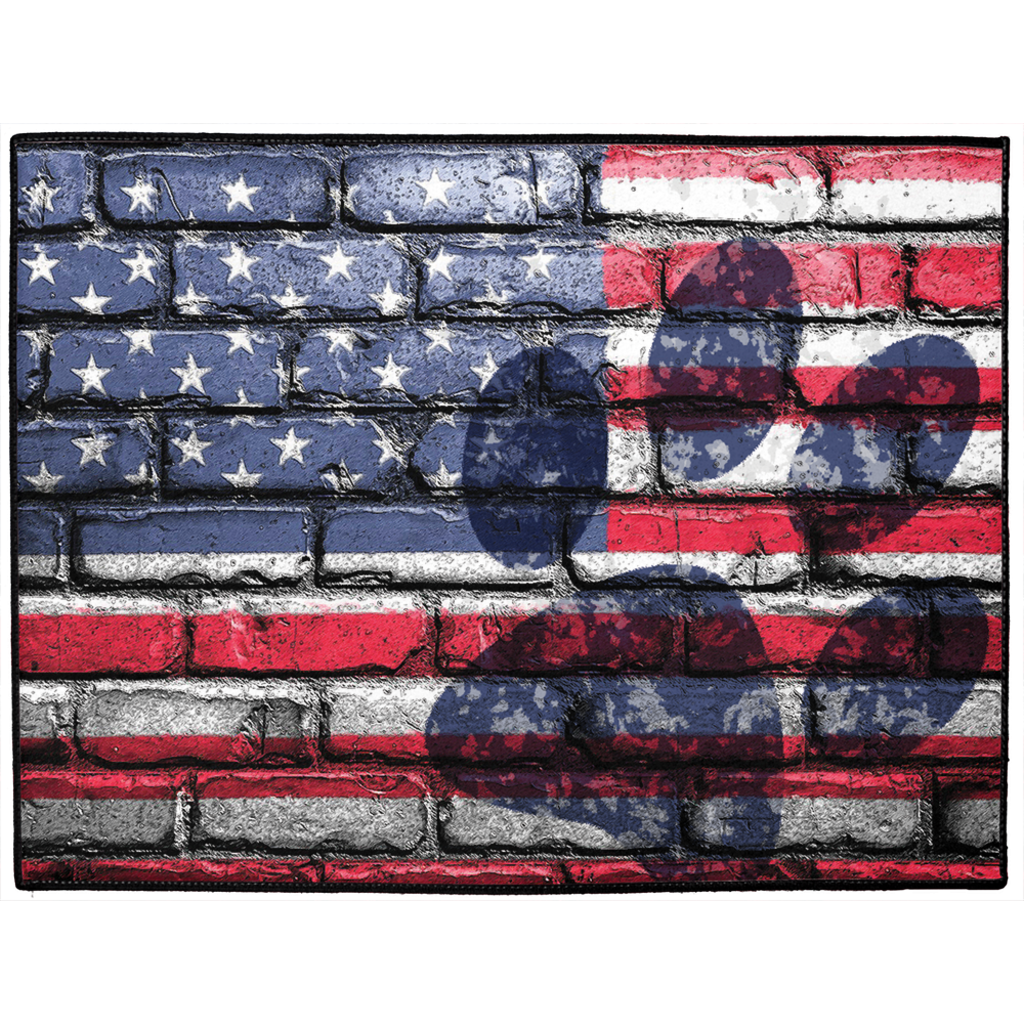American Flag Dog Mat
