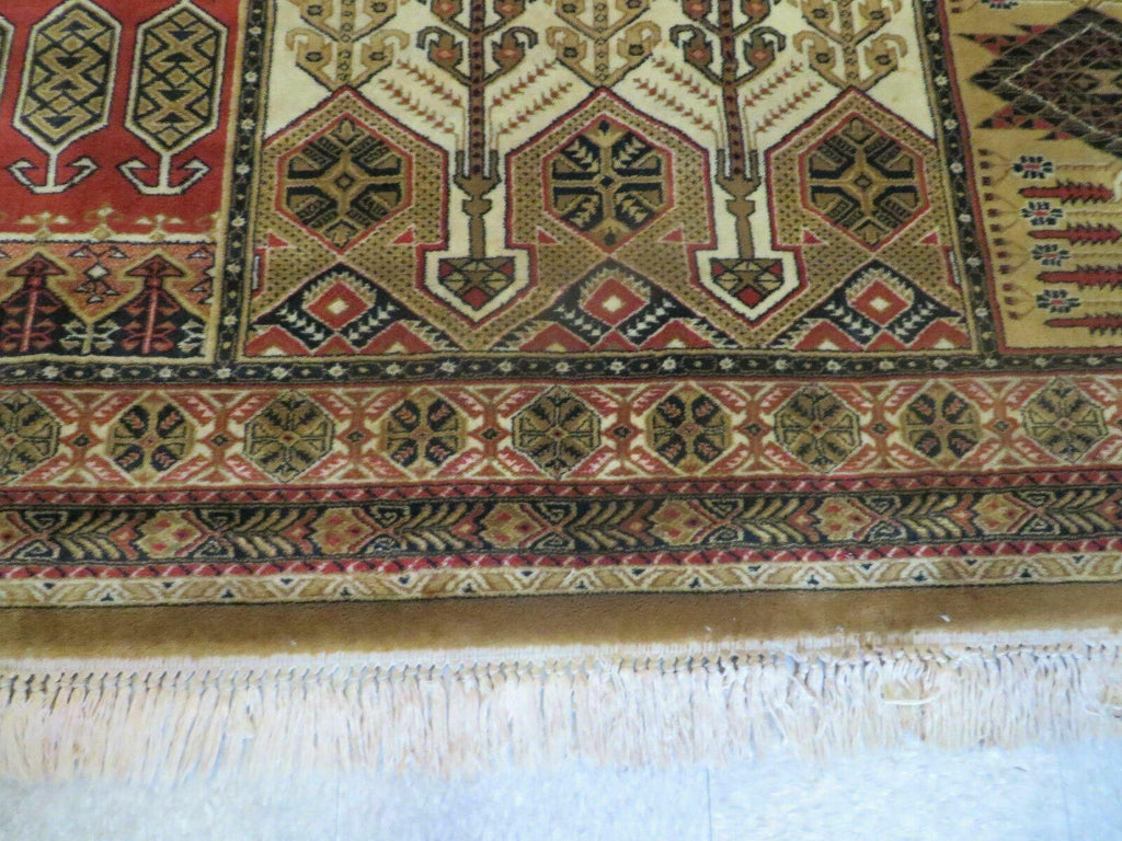 Couristan Rug 10x14, Large Belgium Power Loomed Wool Carpet 10 x 14 ft, Brown Tan Cream Oriental Rug, Living Room Rug, Large Area Rug