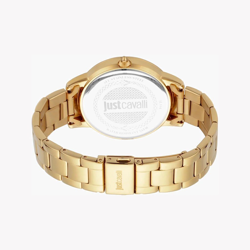 Just Cavalli Women's Gold Watch, Champagne Dial | Jc1l164m0075