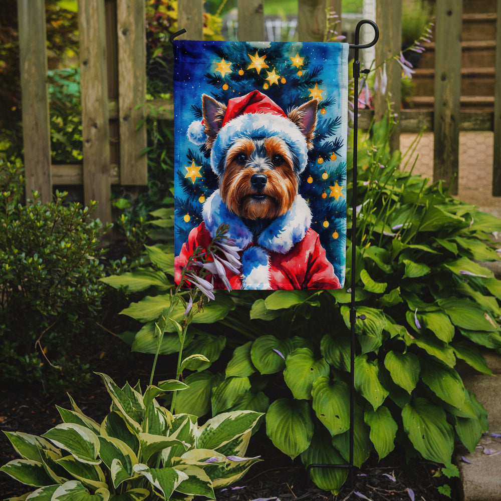 Yorkshire Terrier Christmas Garden Flag