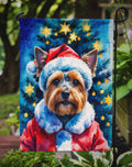 Yorkshire Terrier Christmas Garden Flag