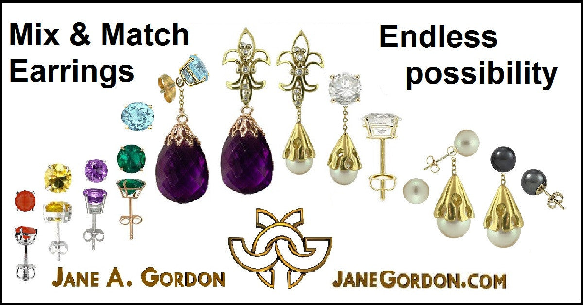 Akoya pearl drop earring-18K Gold