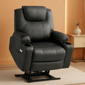 Electric Power Lift Recliner Chair With Massage And Heat Grey Medium