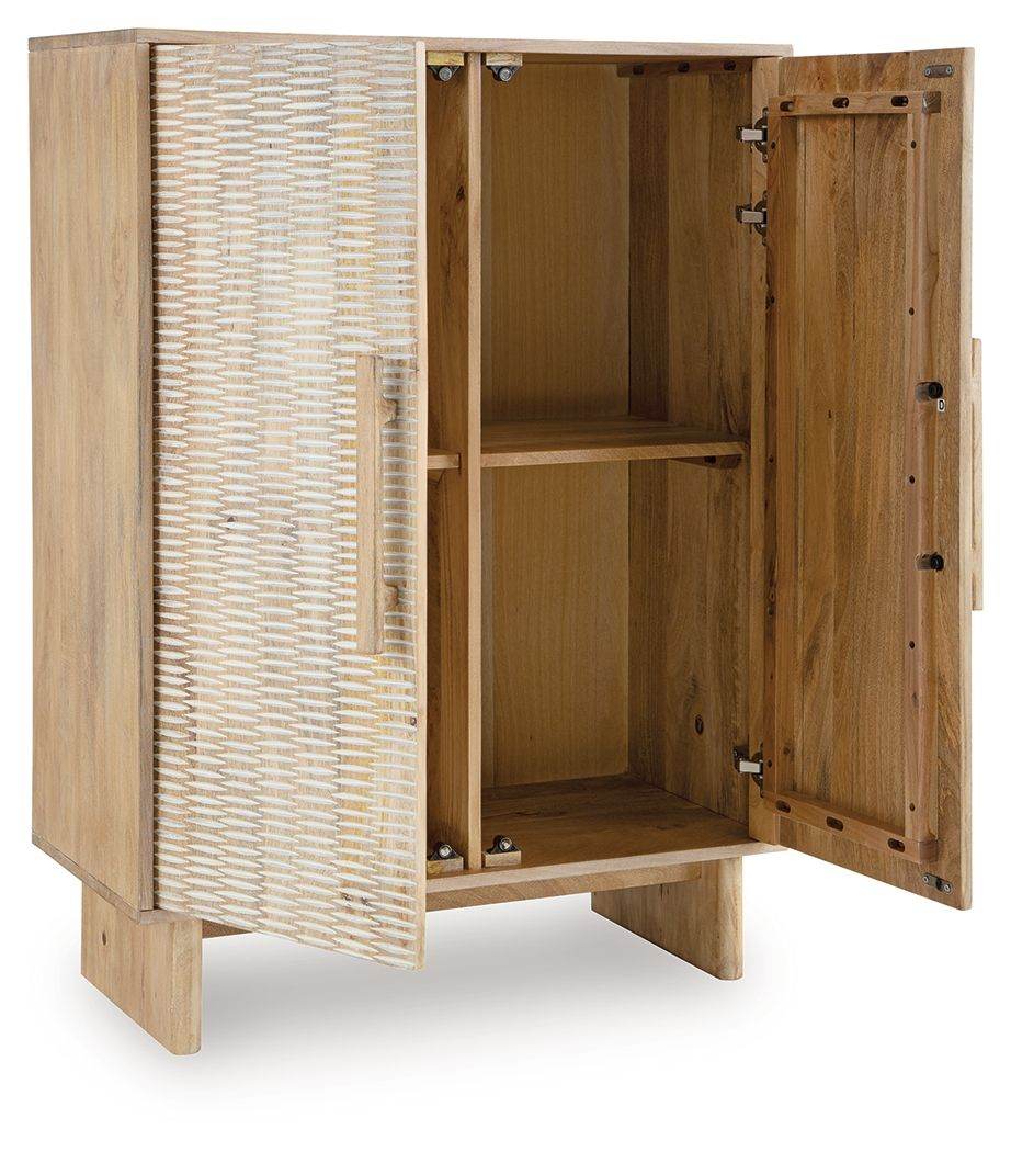 Dallinbury - Accent Cabinet - Natural / White Wash