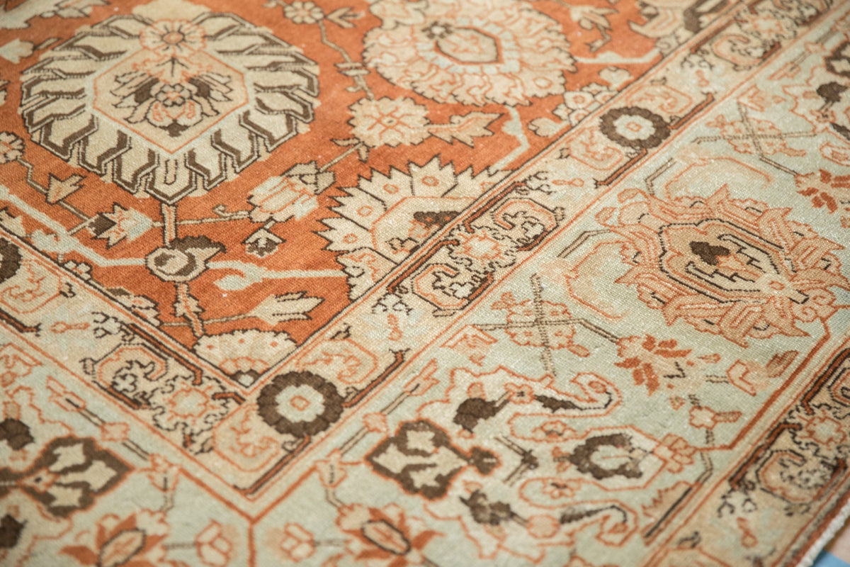 9.5x12.5 Vintage Distressed Tabriz Carpet