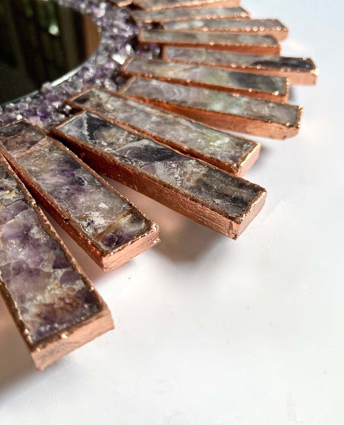 Starburst Amethyst Mirror – 20" Round