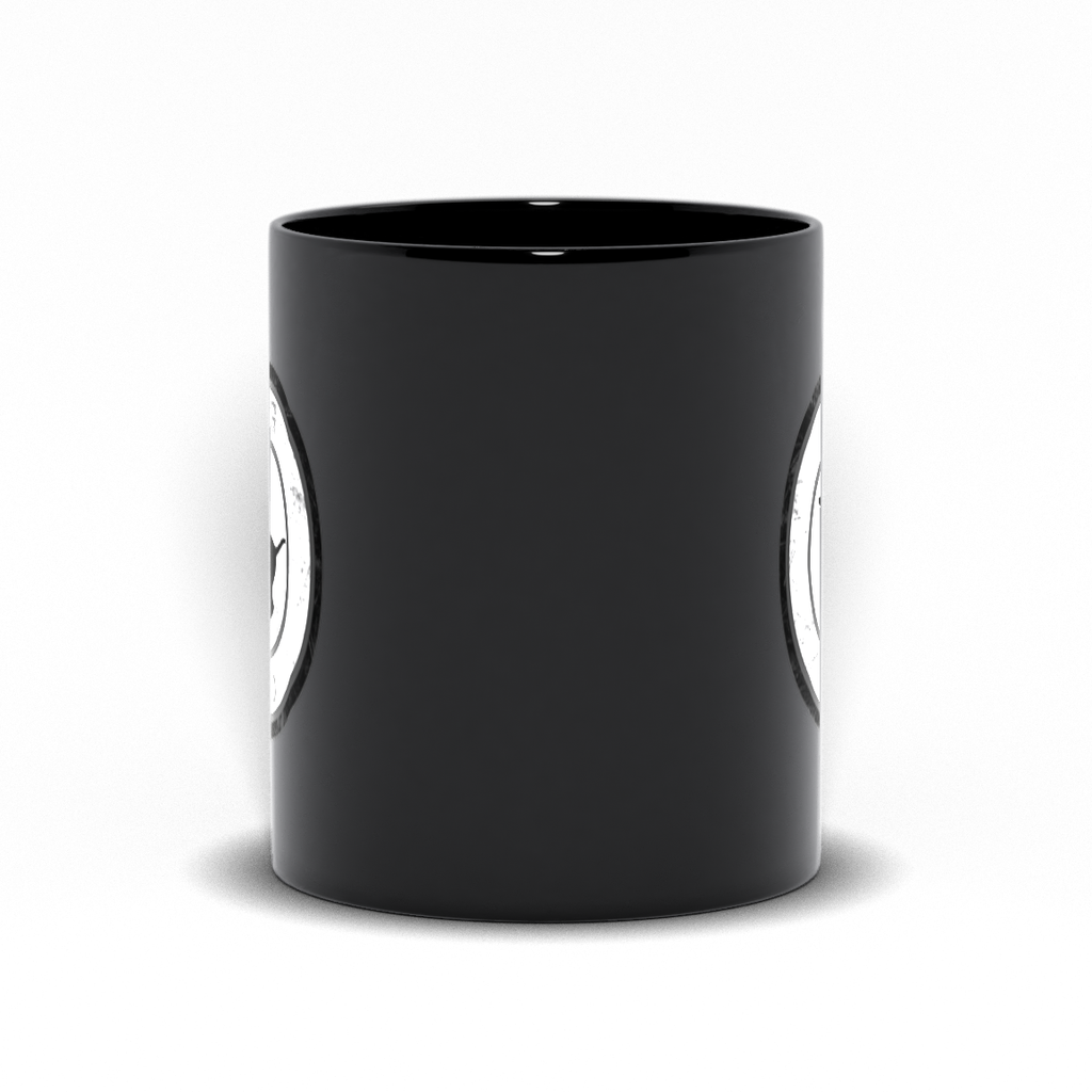 Dog Dad Black Mug